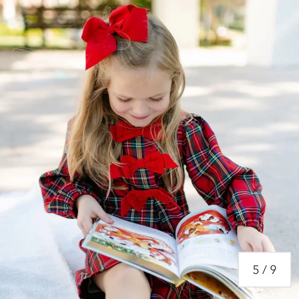 Christmas Plaid Red Coco Dress Holiday Matching